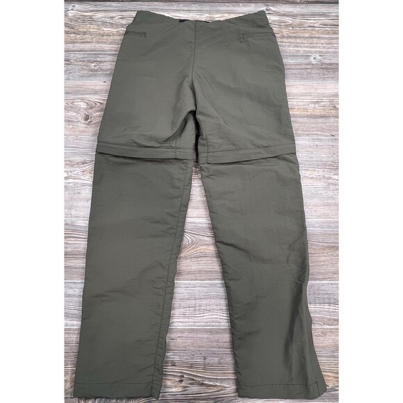 The North Face Convertible Pants/Shorts Mens 32 Green Nylon Ripstop Hiking Camp - Picture 9 of 16